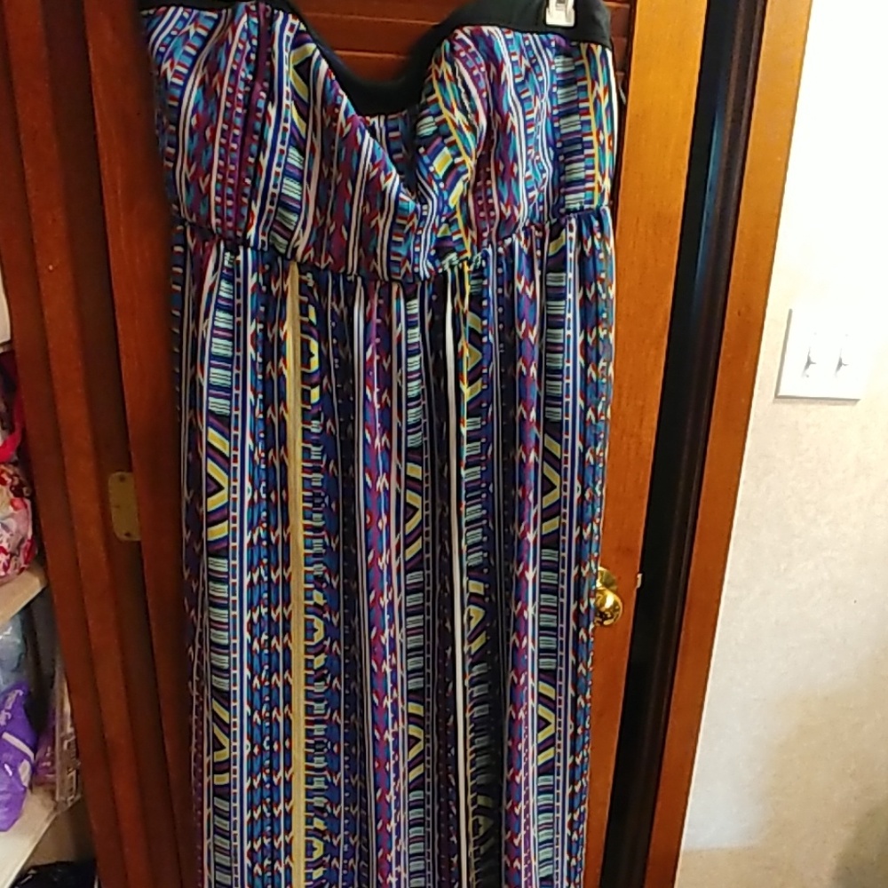 Torrid long Aztec maxi dress
